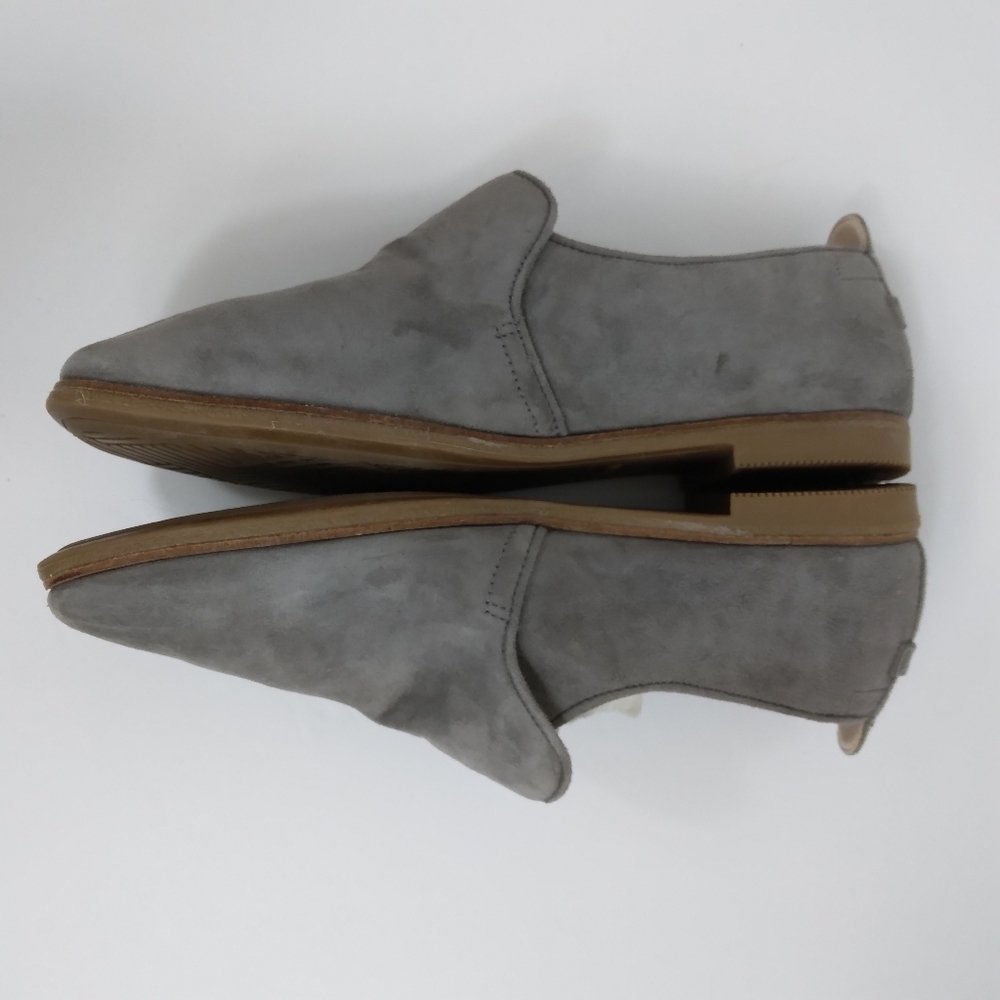 Cole Haan Tacoma Water Resistant Flat Size 6 B Charcoal Suede - Picture 5 of 10